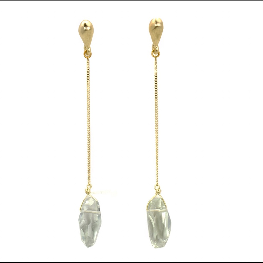 Colette Malouf 14Kgold & Amethyst earrings‎